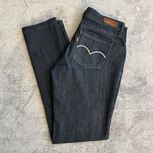 LEVIS Women's Denim Jeans with Swarovski Crystals Limited-Edition US 26